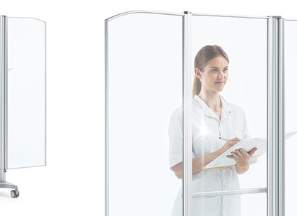 NOVINKA - čirá zástěna - otevřená